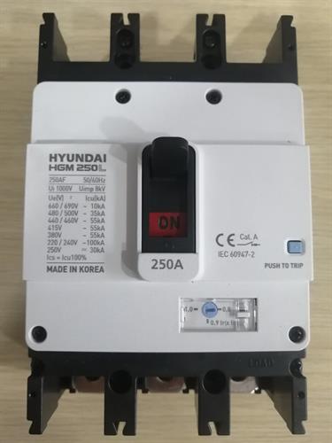 MCCB HYUNDAI 3P 225A 55kA ( HGM250L-F )